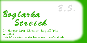 boglarka streich business card